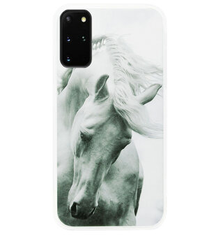ADEL Siliconen Back Cover Softcase Hoesje voor Samsung Galaxy S20 FE - Paarden