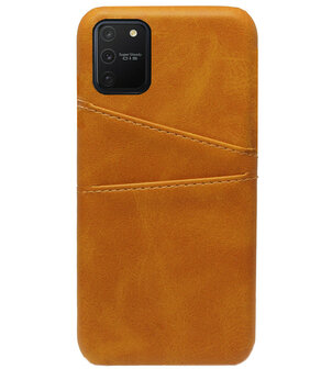 ADEL Kunstleren Back Cover Pasjes Hoesje voor Samsung Galaxy S10 Lite - Bruin