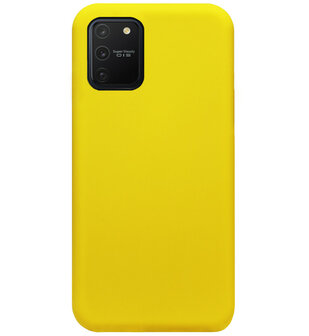 ADEL Siliconen Back Cover Softcase Hoesje voor Samsung Galaxy S10 Lite - Geel