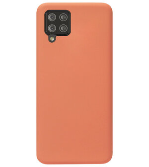 ADEL Premium Siliconen Back Cover Softcase Hoesje voor Samsung Galaxy A42 - Oranje