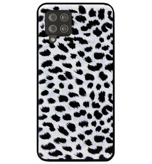 ADEL Siliconen Back Cover Softcase Hoesje voor Samsung Galaxy A42 - Luipaard Wit