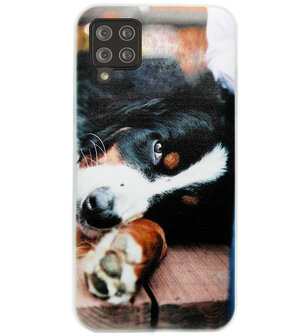 ADEL Siliconen Back Cover Softcase Hoesje voor Samsung Galaxy A42 - Berner Sennenhond