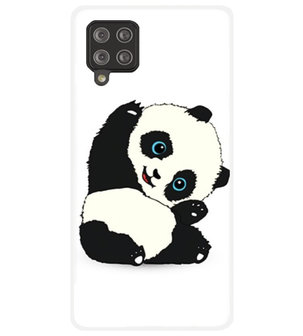 ADEL Siliconen Back Cover Softcase Hoesje voor Samsung Galaxy A42 - Panda
