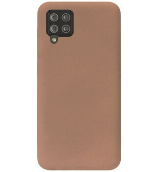 ADEL Siliconen Back Cover Softcase Hoesje voor Samsung Galaxy A42 - Bruin