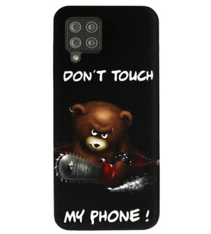 ADEL Siliconen Back Cover Softcase Hoesje voor Samsung Galaxy A42 - Don&#039;t Touch My Phone Beren
