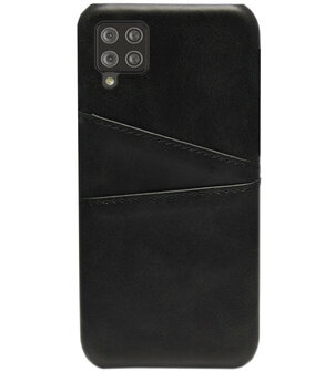 ADEL Kunstleren Back Cover Pasjes Hoesje voor Samsung Galaxy A42 - Zwart