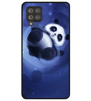 ADEL Siliconen Back Cover Softcase Hoesje voor Samsung Galaxy A42 - Panda Liggend