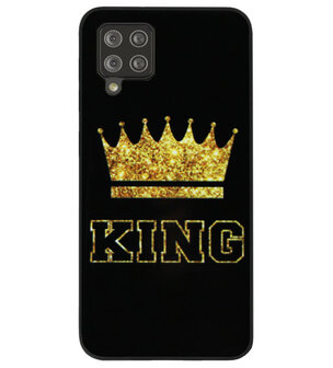ADEL Siliconen Back Cover Softcase Hoesje voor Samsung Galaxy A42 - King Koning