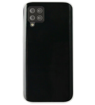 ADEL Siliconen Back Cover Softcase Hoesje voor Samsung Galaxy A42 - Doorzichtig Transparant