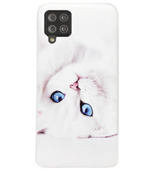 ADEL Siliconen Back Cover Softcase Hoesje voor Samsung Galaxy A42 - Katten