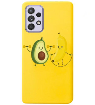 ADEL Siliconen Back Cover Softcase Hoesje voor Samsung Galaxy A72 - Fruit