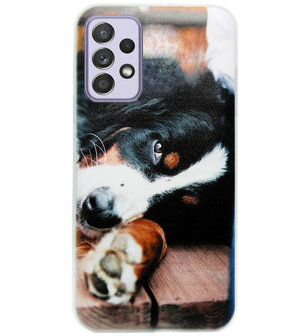 ADEL Siliconen Back Cover Softcase Hoesje voor Samsung Galaxy A72 - Berner Sennenhond
