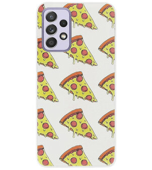 ADEL Siliconen Back Cover Softcase Hoesje voor Samsung Galaxy A72 - Junkfood Pizza