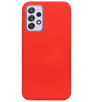 ADEL Siliconen Back Cover Softcase Hoesje voor Samsung Galaxy A72 - Rood