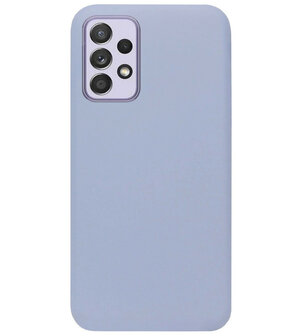 ADEL Premium Siliconen Back Cover Softcase Hoesje voor Samsung Galaxy A72 - Lavendel Grijs
