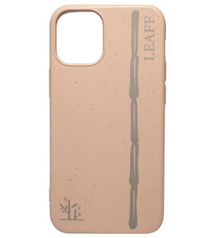 LEAFF Suikerriet Back Cover Softcase Hoesje voor iPhone 11 - Duurzaam Volledig Composteerbaar Roze