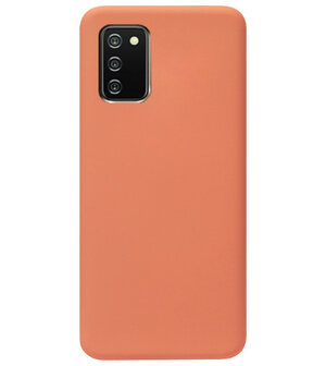 ADEL Premium Siliconen Back Cover Softcase Hoesje voor Samsung Galaxy A02s - Oranje