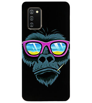 ADEL Siliconen Back Cover Softcase Hoesje voor Samsung Galaxy A02s - Gorilla Apen