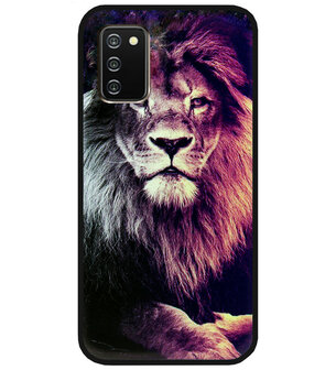 ADEL Siliconen Back Cover Softcase Hoesje voor Samsung Galaxy A02s - Leeuw