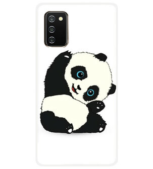 ADEL Siliconen Back Cover Softcase Hoesje voor Samsung Galaxy A02s - Panda
