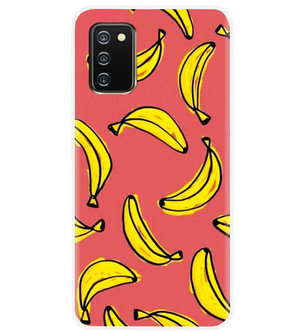 ADEL Siliconen Back Cover Softcase Hoesje voor Samsung Galaxy A02s - Bananen Geel