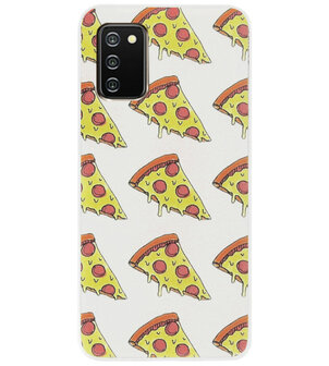ADEL Siliconen Back Cover Softcase Hoesje voor Samsung Galaxy A02s - Junkfood Pizza