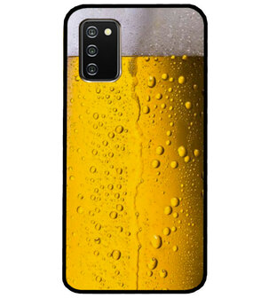 ADEL Siliconen Back Cover Softcase Hoesje voor Samsung Galaxy A02s - Pils Bier