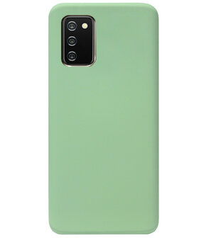 ADEL Premium Siliconen Back Cover Softcase Hoesje voor Samsung Galaxy A02s - Lichtgroen