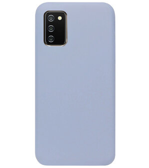 ADEL Premium Siliconen Back Cover Softcase Hoesje voor Samsung Galaxy A02s - Lavendel Grijs