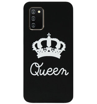 ADEL Siliconen Back Cover Softcase Hoesje voor Samsung Galaxy A02s - Queen