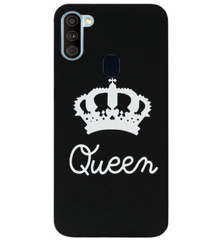 ADEL Siliconen Back Cover Softcase Hoesje voor Samsung Galaxy A11/ M11 - Queen