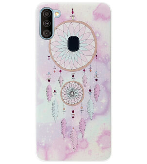 ADEL Siliconen Back Cover Softcase Hoesje voor Samsung Galaxy A11/ M11 - Dromenvanger Kleur