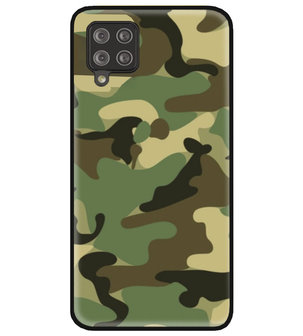 ADEL Siliconen Back Cover Softcase Hoesje voor Samsung Galaxy A12/ M12 - Camouflage