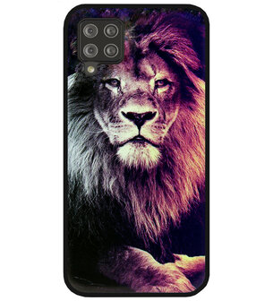 ADEL Siliconen Back Cover Softcase Hoesje voor Samsung Galaxy A12/ M12 - Leeuw