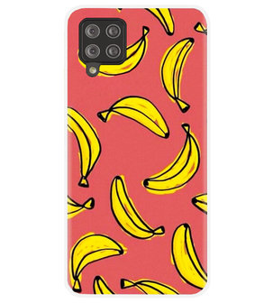 ADEL Siliconen Back Cover Softcase Hoesje voor Samsung Galaxy A12/ M12 - Bananen Geel