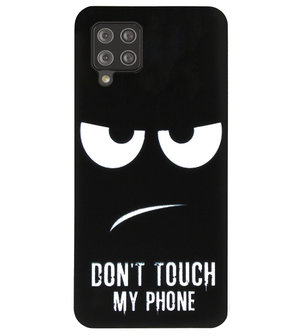 ADEL Siliconen Back Cover Softcase Hoesje voor Samsung Galaxy A12/ M12 - Don&#039;t Touch My Phone