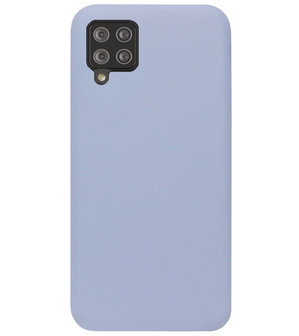 ADEL Premium Siliconen Back Cover Softcase Hoesje voor Samsung Galaxy A12/ M12 - Lavendel Grijs