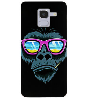 ADEL Siliconen Back Cover Softcase Hoesje voor Samsung Galaxy J6 Plus (2018) - Gorilla Apen