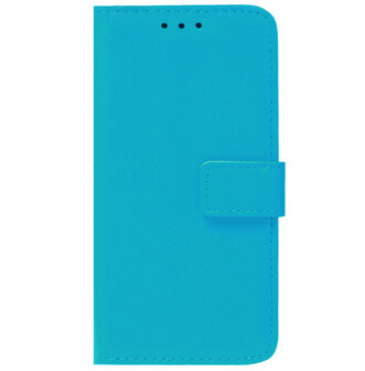 ADEL Kunstleren Book Case Pasjes Portemonnee Hoesje voor Samsung Galaxy J6 Plus (2018) - Blauw