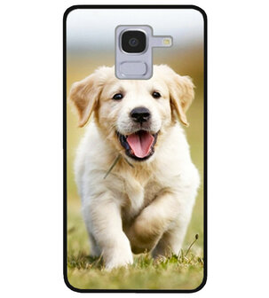 ADEL Siliconen Back Cover Softcase Hoesje voor Samsung Galaxy J6 Plus (2018) - Labrador Retriever Hond