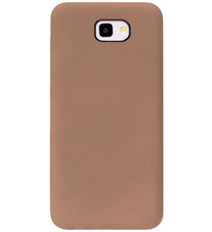 ADEL Siliconen Back Cover Softcase Hoesje voor Samsung Galaxy J4 Plus - Bruin