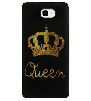ADEL Siliconen Back Cover Softcase Hoesje voor Samsung Galaxy J4 Plus - Queen Koningin