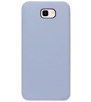 ADEL Premium Siliconen Back Cover Softcase Hoesje voor Samsung Galaxy J4 Plus - Lavendel Grijs