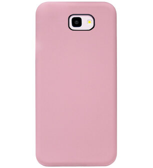 ADEL Siliconen Back Cover Softcase Hoesje voor Samsung Galaxy J4 Plus - Roze