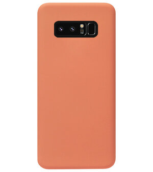 ADEL Premium Siliconen Back Cover Softcase Hoesje voor Samsung Galaxy Note 8 - Oranje