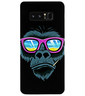 ADEL Siliconen Back Cover Softcase Hoesje voor Samsung Galaxy Note 8 - Gorilla Apen