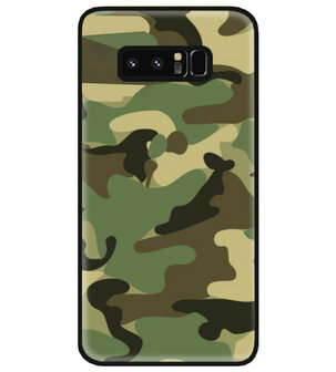 ADEL Siliconen Back Cover Softcase Hoesje voor Samsung Galaxy Note 8 - Camouflage
