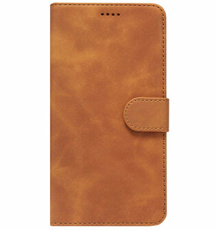 LC.IMEEKE Kunstleren Book Case Portemonnee Pasjes Hoesje voor Samsung Galaxy Note 8 - Bruin