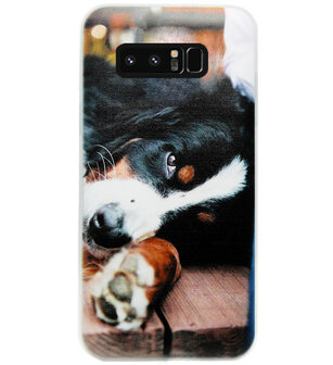 ADEL Siliconen Back Cover Softcase Hoesje voor Samsung Galaxy Note 8 - Berner Sennenhond