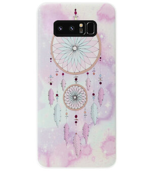 ADEL Siliconen Back Cover Softcase Hoesje voor Samsung Galaxy Note 8 - Dromenvanger Kleur